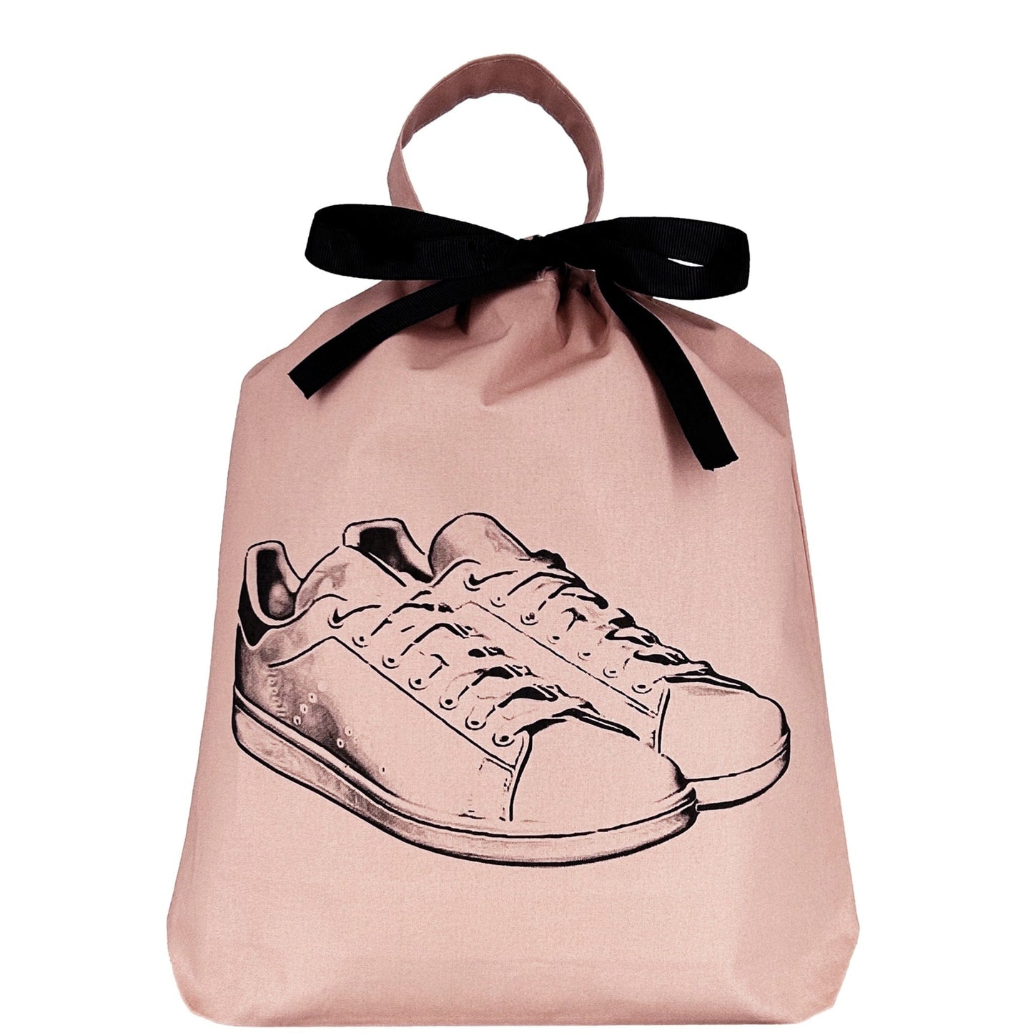 Sac à Chaussures Baskets Blanches "Tennis Sneaker", Rose Poudré | Bag-all