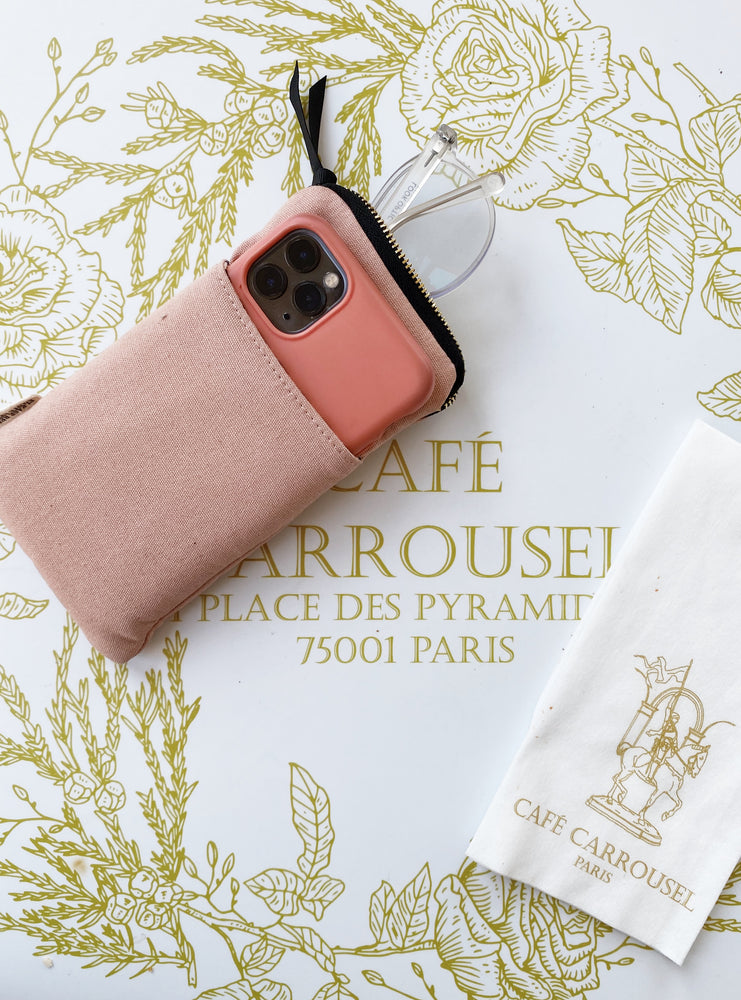 
                                      
                                        Pochette de Lunettes de Soleil avec poche arrière, Rose - Bag-all France
                                      
                                    