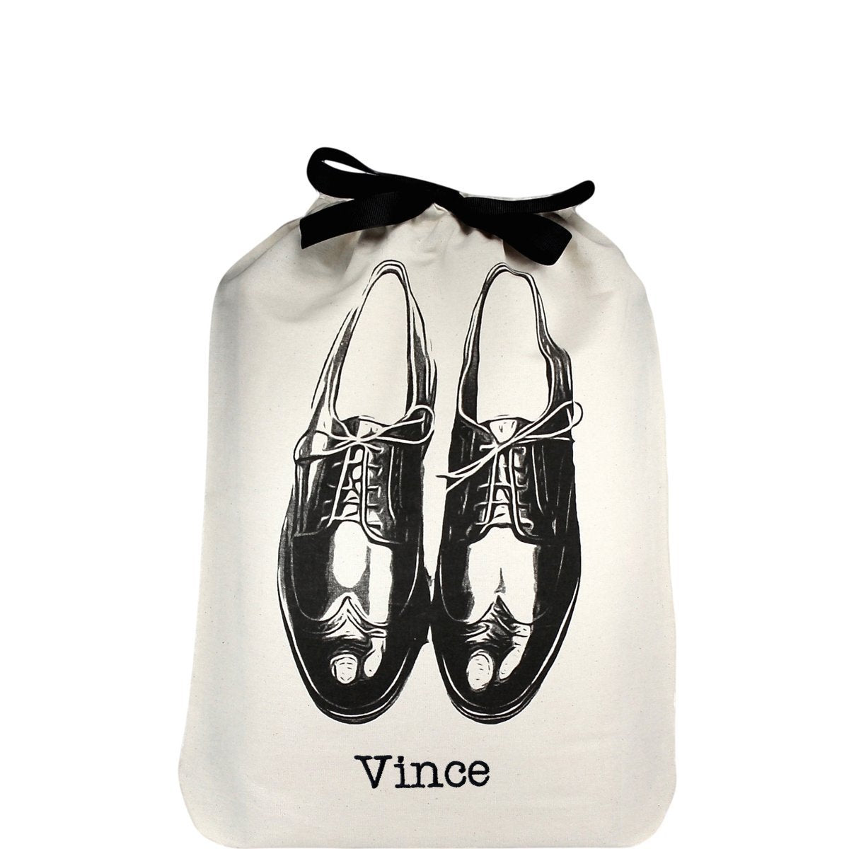 
                                      
                                        Sac à chaussures pour homme avec "vince" imprimé sur le devant du sac.
                                      
                                    