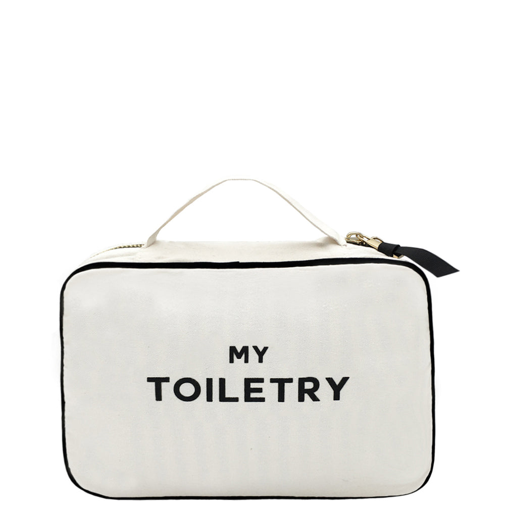 Trousse de Toilette à suspendre “My Toiletry” Crème - Bag-all France
