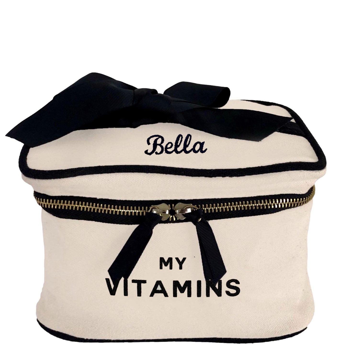 
                                      
                                        Trousse de Rangement et Stockage pour Vitamines "My Vitamins Box", Crème
                                      
                                    