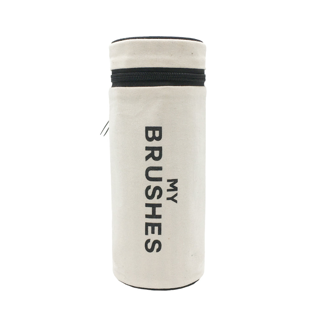 
                                      
                                        Pochette ronde pour pinceaux et brosses "My Brushes", Crème - Bag-all France 
                                      
                                    