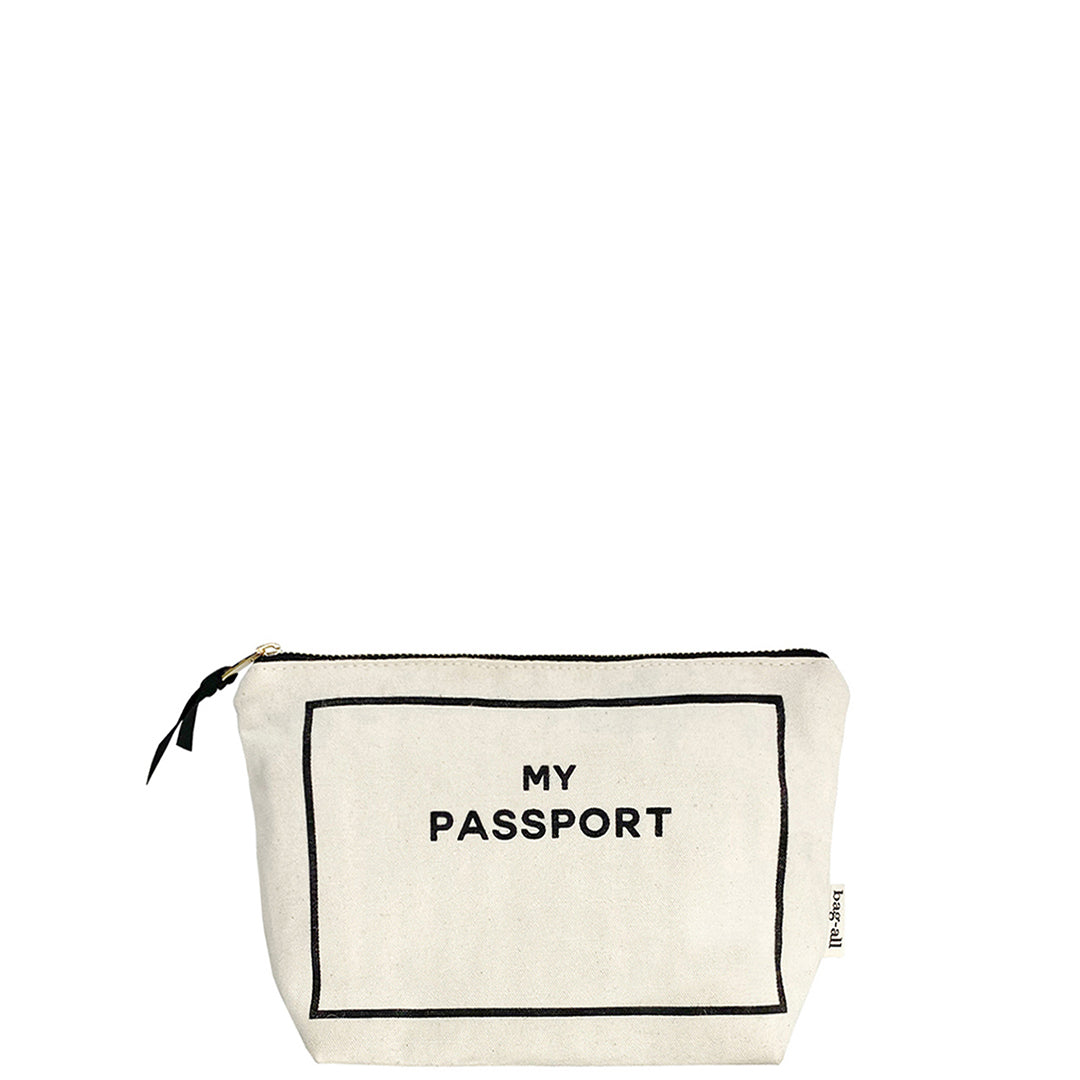 Pochette pour Passeport et documents de Voyage, Crème - Bag-all France